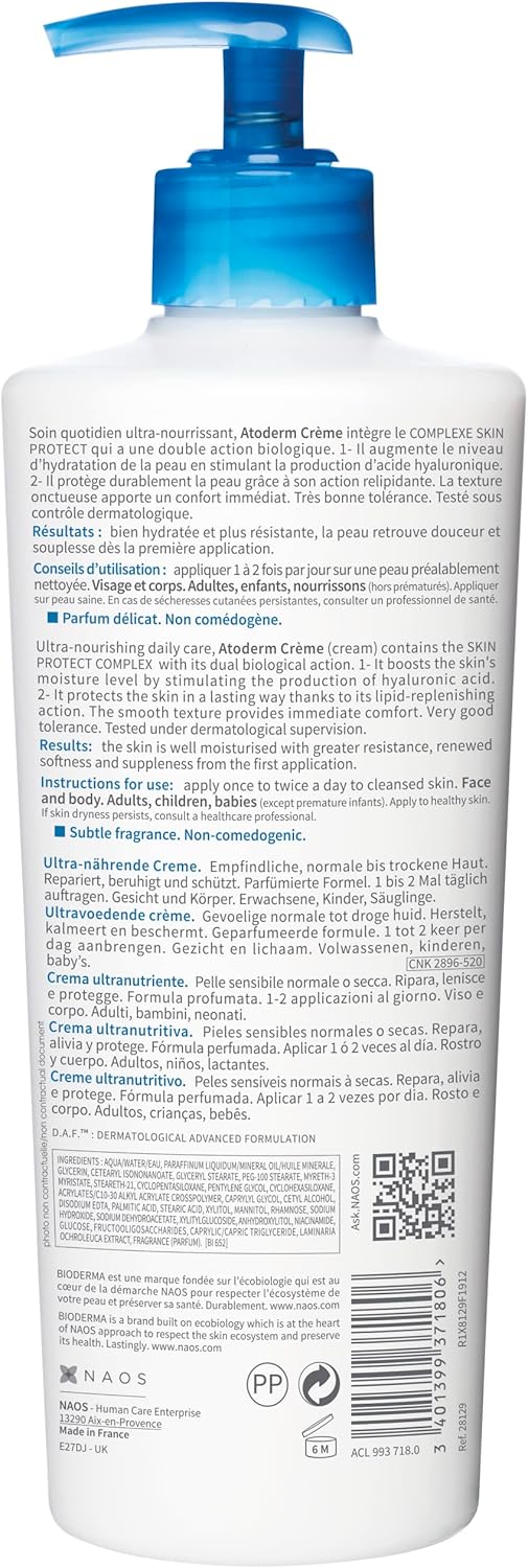 Bioderma Atoderm Nourishing Cream, 500 ml